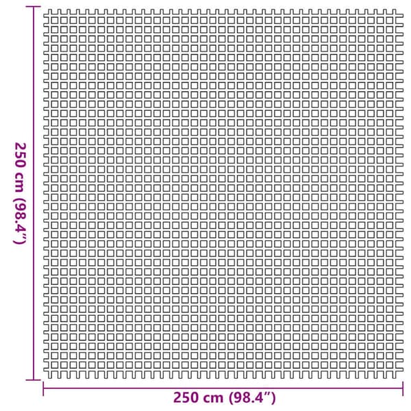 vidaXL Tältmatta Blå 250 x 250 cm Polyester
