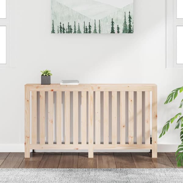 vidaXL Elementskydd 153x19x84 cm massiv furu