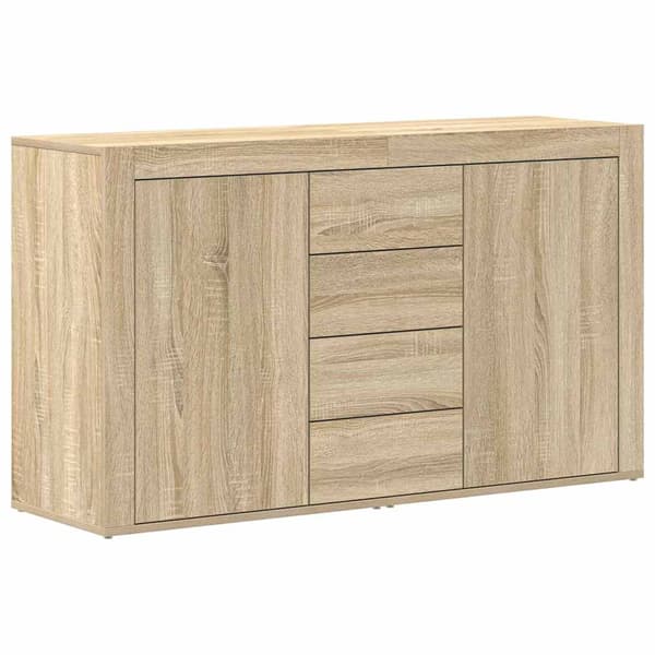 vidaXL Serviesskap Sonoma eik 120 x 36 x 69 cm Konstruert tre