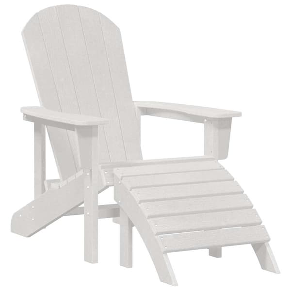 vidaXL Hage Stol 2 pcs Hvit 83 x 74 x 92 cm Polyethylen