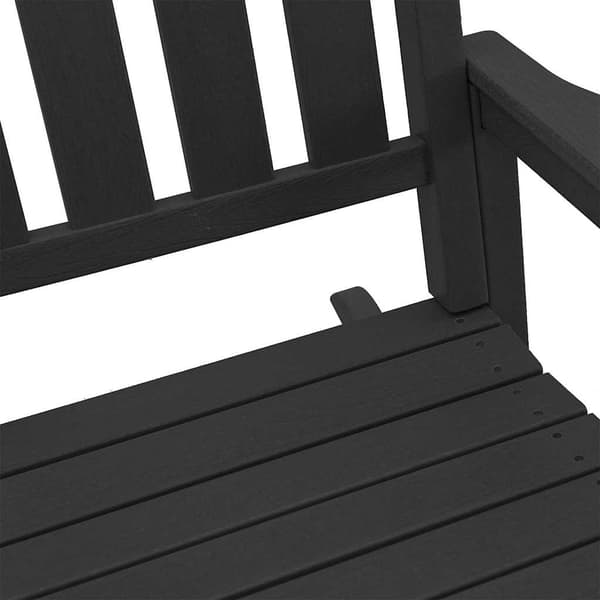 vidaXL Gungstol 3 pcs Svart polyeten