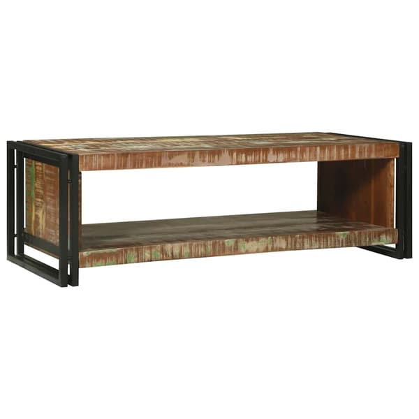 vidaXL Kaffeebord 120 x 50 x 38 cm Solid återvunnen trä