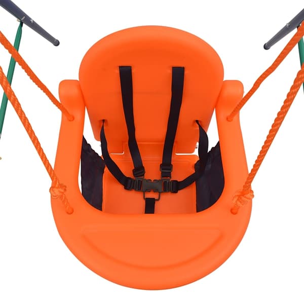 vidaXL Barngunga set med säkerhetsbälte orange
