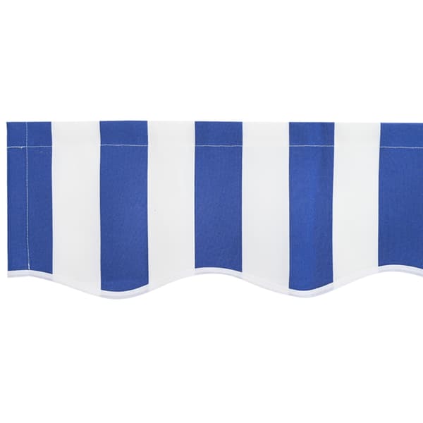 vidaXL Reserveduk til markise Blå og hvit 3,5 x 2 m Polyester