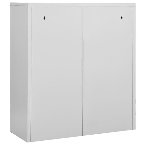 vidaXL Dokumentskåp ljusgrå 90x40x102 cm stål