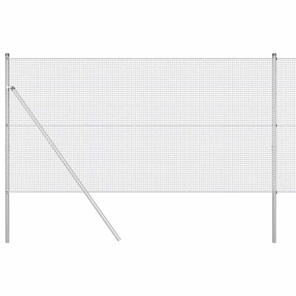 vidaXL Stängselstolpe Silver