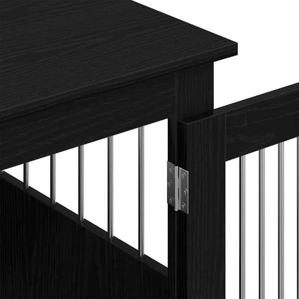 vidaXL Hundeburmøbler svart eik 55x80x68 cm konstruert tre
