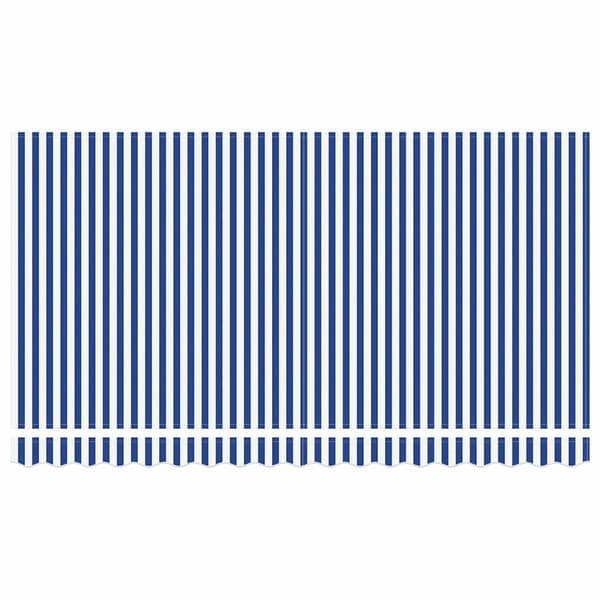 vidaXL Utfällbar markis Blå 350 x 200 cm tyg