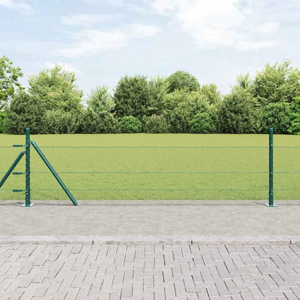 vidaXL Stängselstolpe Grön