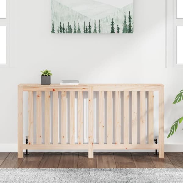 vidaXL Elementskydd 169x19x84 cm massiv furu