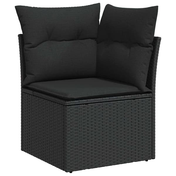 vidaXL Soffset med kudde 7 pcs konstrotting