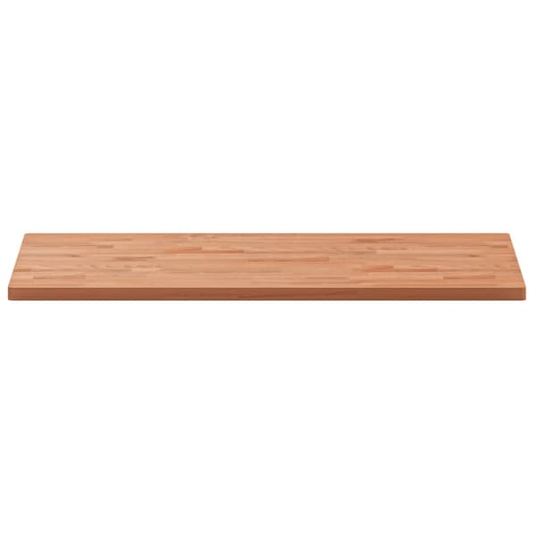 vidaXL Bordplate 100x50x2,5 cm rektangulær heltre bøketre