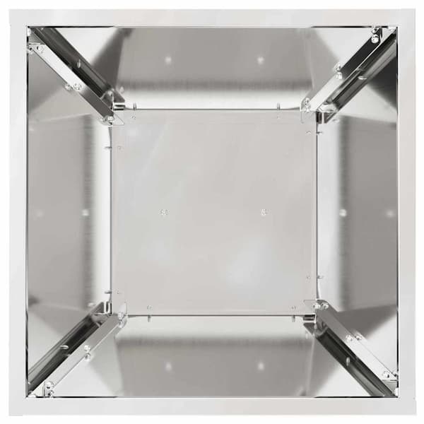vidaXL Søyleplanter 2 pcs sølv 35 x 35 x 73 cm