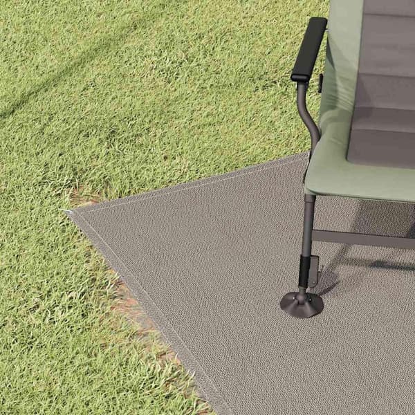 vidaXL Teppe til telt Lysegrå 200 x 250 cm Polyethylen