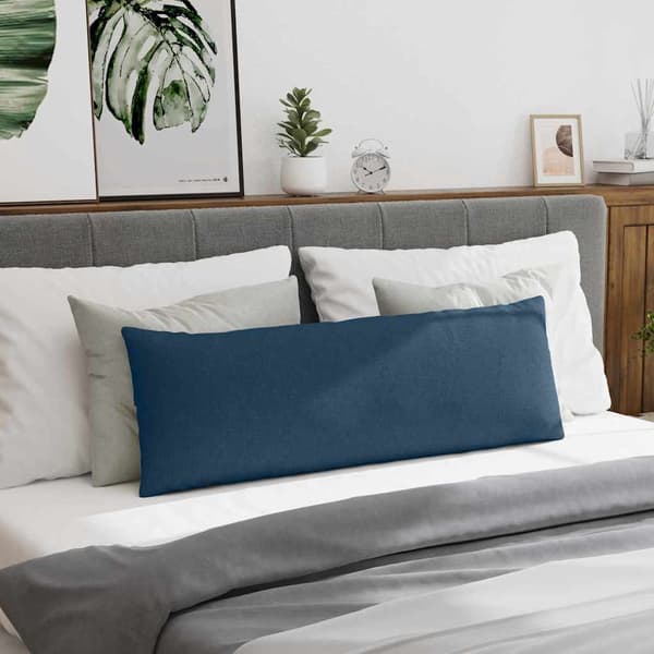 vidaXL Soffkuddar 2 st Blå 120 x 40 cm tyg