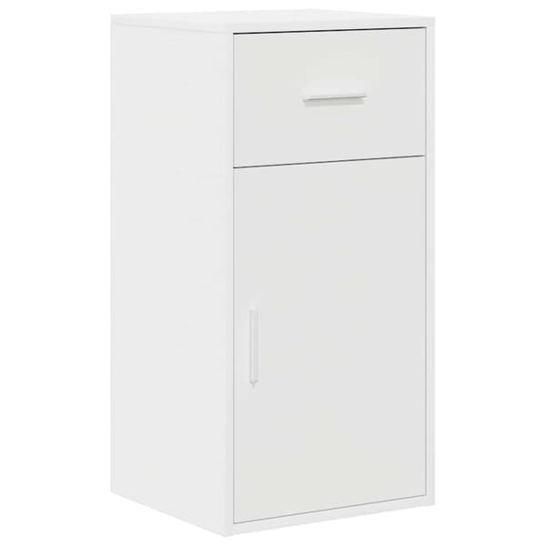 vidaXL Sideboard med låda Vit 38 x 34 x 75 cm
