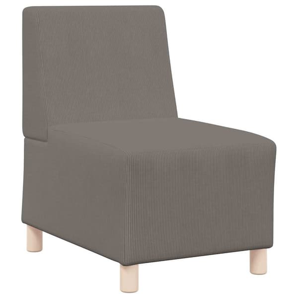 vidaXL Modulsofa utan armstöd 2 pcs Ljusgrå 55 x 74 x 82 cm