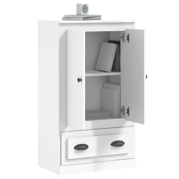 vidaXL Highboard hvit 60x35,5x103,5 cm konstruert tre