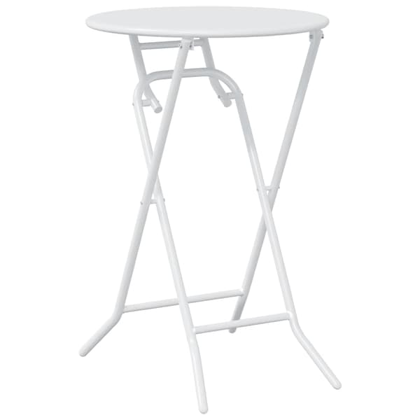 vidaXL Hage Bistro Sett 3 pcs Hvit Stål