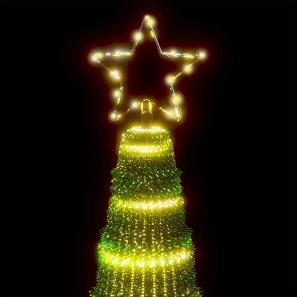 vidaXL LED julgran 475 LEDs varmvit 247 cm