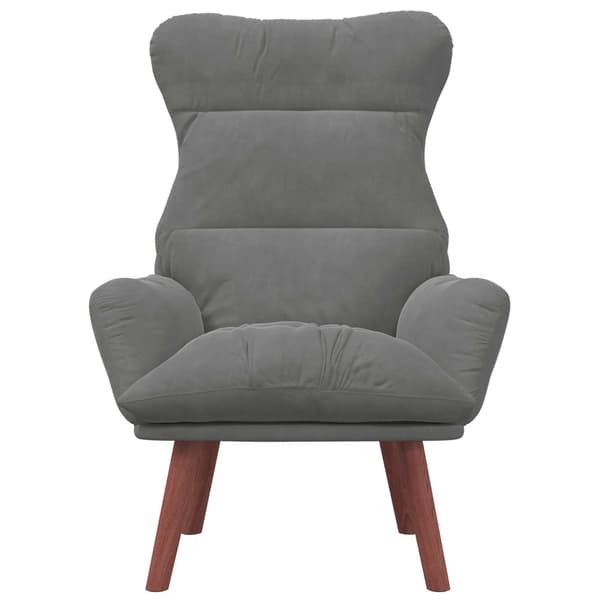 vidaXL fåtölj Mörkgrå 69 x 74 x 93 cm Sammet