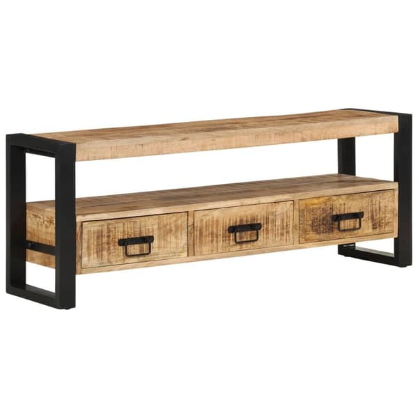 vidaXL TV-benk 120x30x45 cm heltre mango