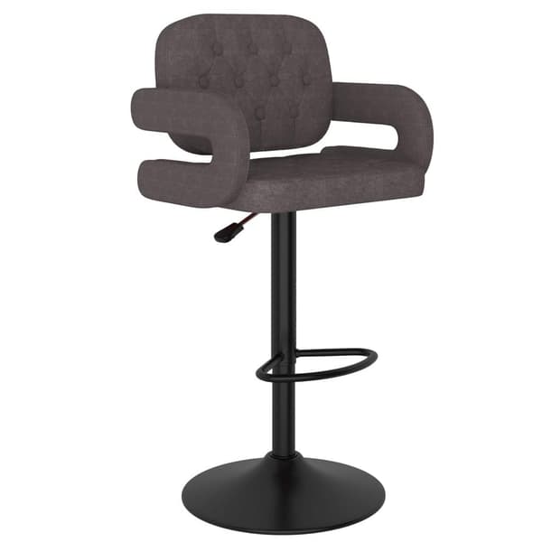 vidaXL Barstolar 2 st taupe tyg