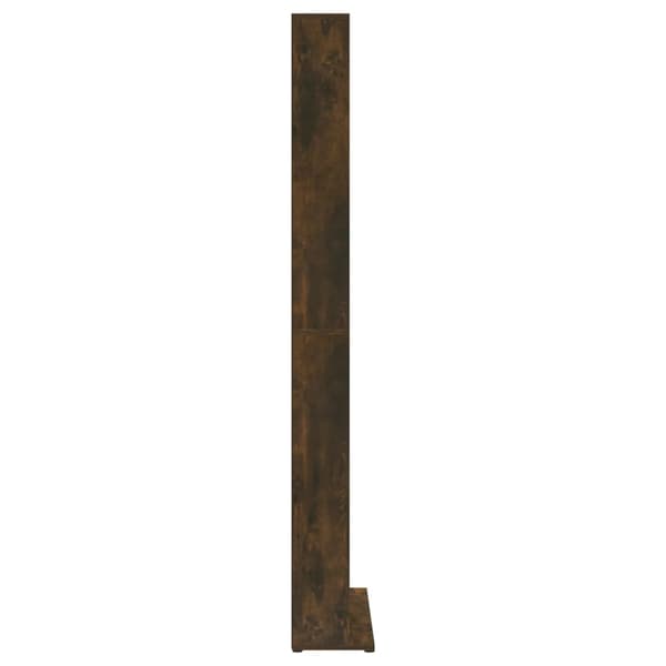 vidaXL CD-skap røkt eik 102x23x177,5 cm konstruert tre