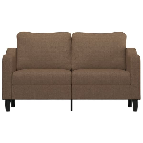 vidaXL 2-sitssoffa brun 140 cm tyg
