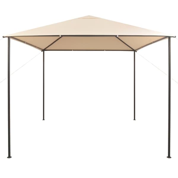 vidaXL Paviljong 3x3 m stål beige