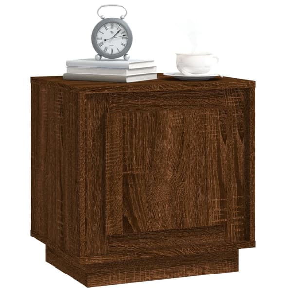 vidaXL Nattbord brun eik 44x35x45 cm konstruert tre