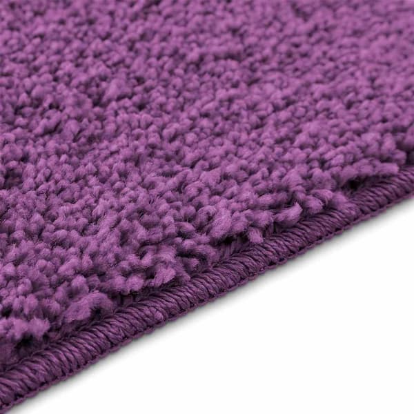 vidaXL Badematte 3 pcs Lilla 50 x 50 cm Polypropen