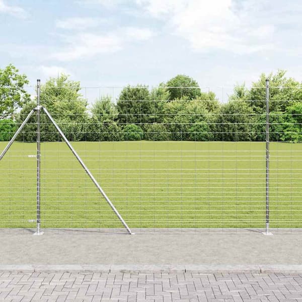 vidaXL Stängselstolpe Galvaniserad 25 x 1,6 m Stål
