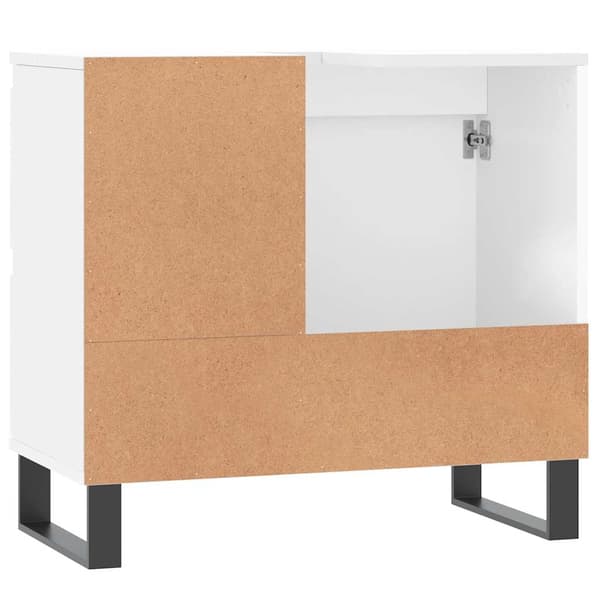 vidaXL Baderomsskap hvit 65x33x60 cm konstruert tre