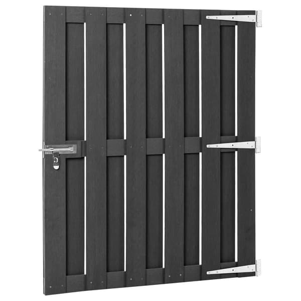 vidaXL Hageport WPC 100x112 cm grå
