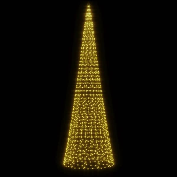 vidaXL LED julgran 1534 LEDs varmvit 500 cm