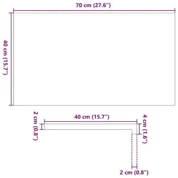 vidaXL Vinduskarmer 2 stk lysebrun 70x40x2 cm heltre eik