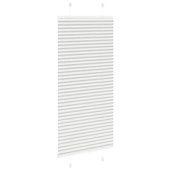 vidaXL Plisserad persienn ljusgrå 60x100cm tyg bredd 59,4cm polyester