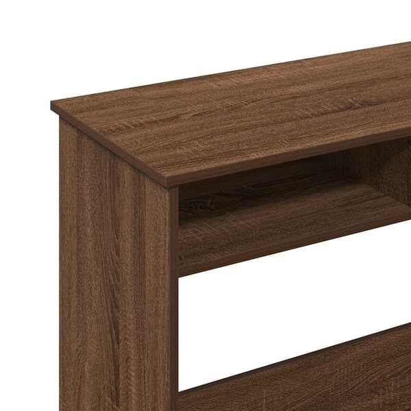 vidaXL Skrivebord brun eik 80x40x75 cm konstruert tre
