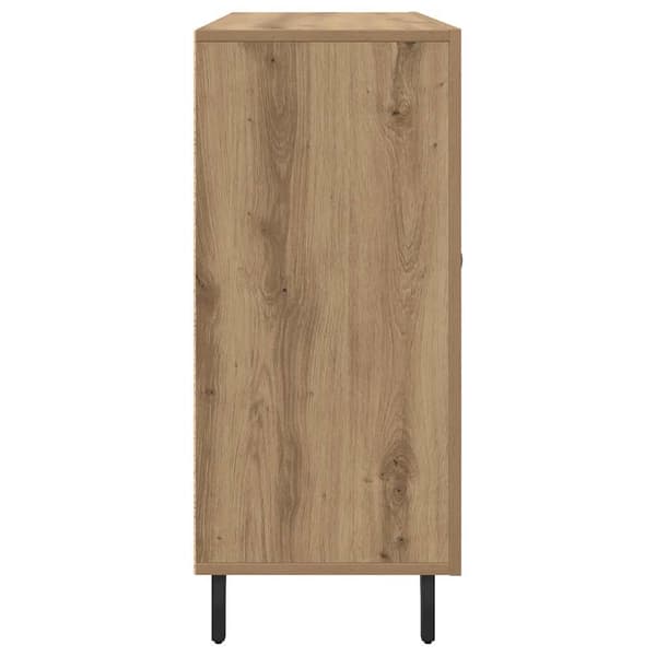 vidaXL Serviesskap Artisan Eik 90 x 34 x 80 cm Konstruert tre