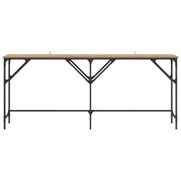 vidaXL Konsollbord Artisan Eik 180 x 30 x 75 cm Konstruert tre