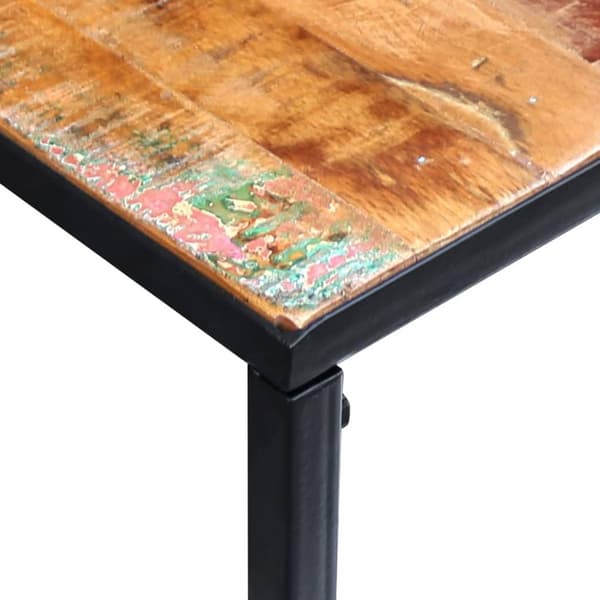 vidaXL Konsollbord gjenvunnet heltre 110x35x76 cm