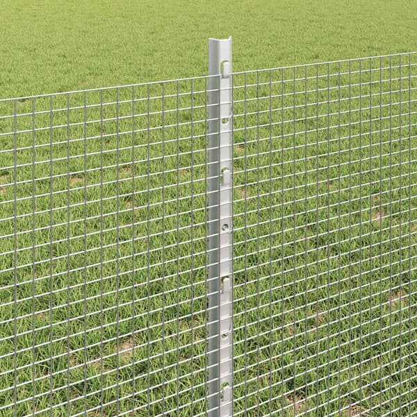 vidaXL Gjerde med innlegg. sølv 0.6 x 50 m Stål