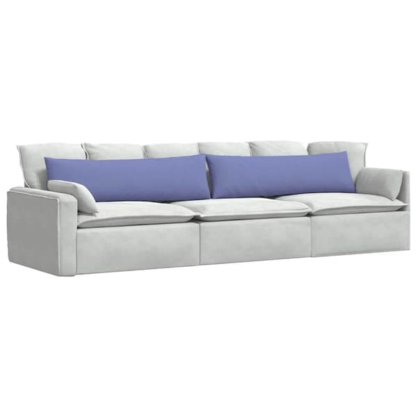 vidaXL Soffkuddar 2 st Blå 145 x 40 cm tyg