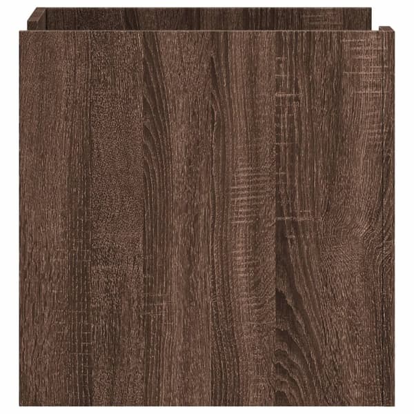 vidaXL Nattbord brun eik 45x50x50 cm konstruert tre