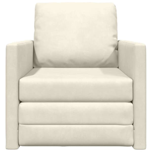 vidaXL Soffsäng Kräm 74 x 77 x 81 cm Sammet