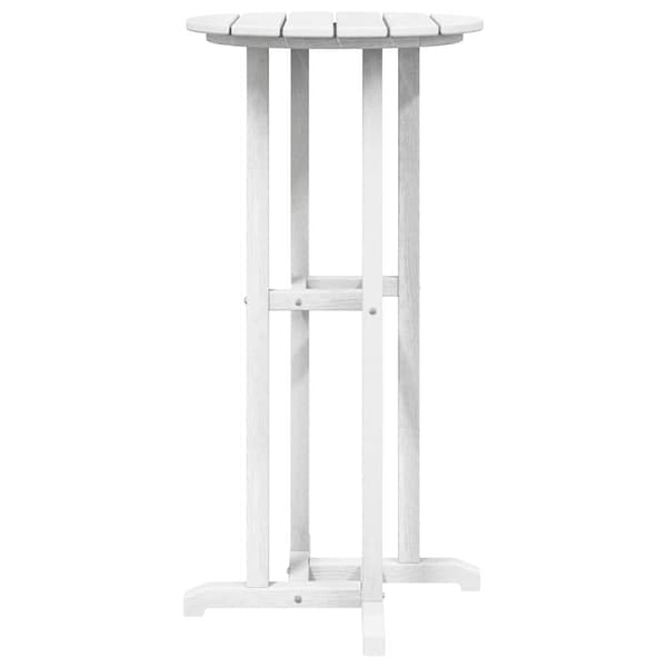 vidaXL Trädgårds Bar Set 3 pcs Vit HDPE