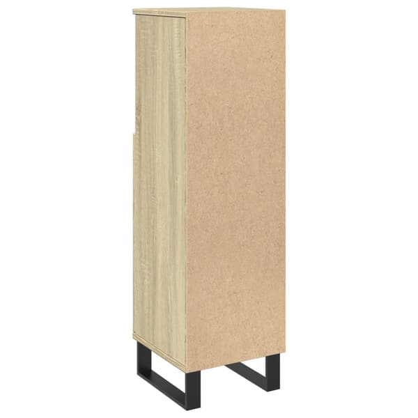 vidaXL Baderomsskap sonoma eik 30x30x100 cm konstruert tre