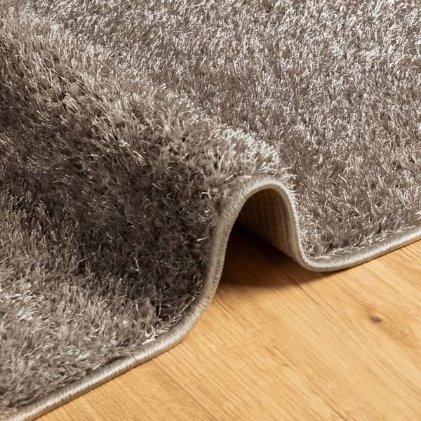vidaXL Matta ISTAN långluggad glansig grå 120x170 cm