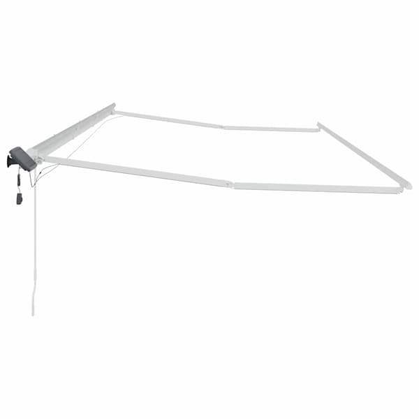 vidaXL Markise med Hvit 6 × 3,5 m Metall